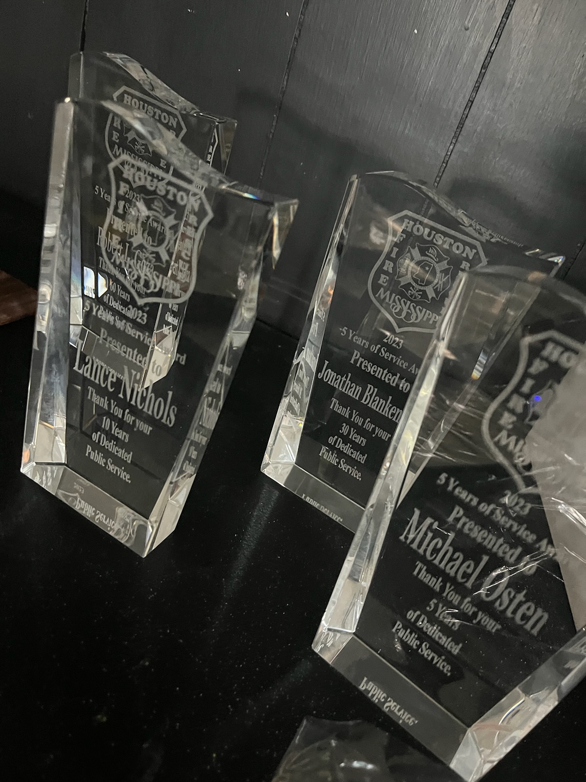 Custom engraved commemorative plaque for special milestone events